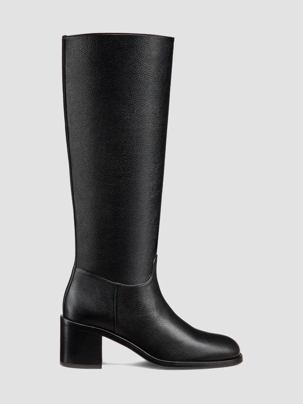 New Stuart Weitzman Finn Knee High Boot Black Leather Sz 9.5